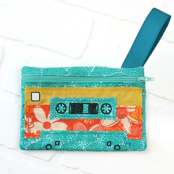 Mix Tape Zipper Pouch (In-the-Hoop) - Image 2
