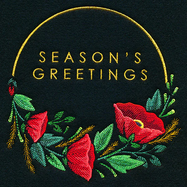 Modern Season's Greetings Wreath - Image 3