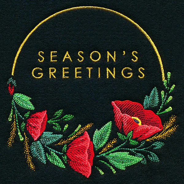 Modern Season's Greetings Wreath - Image 5