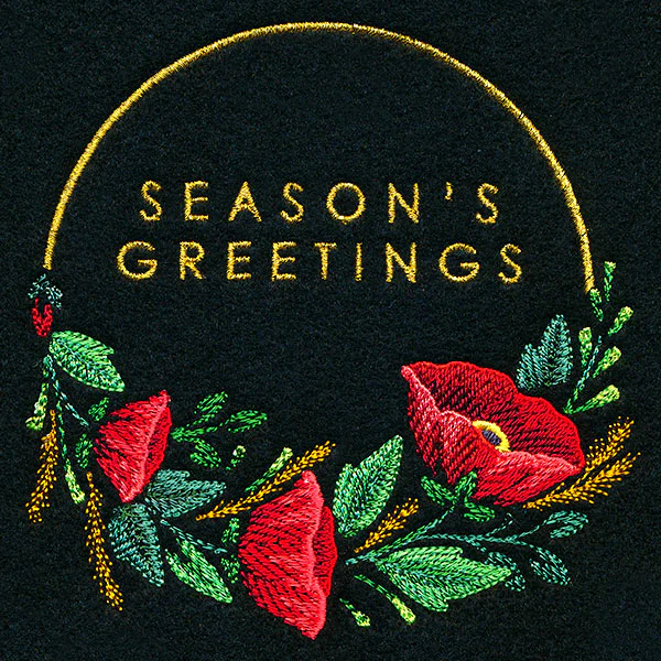 Modern Season's Greetings Wreath - Image 7
