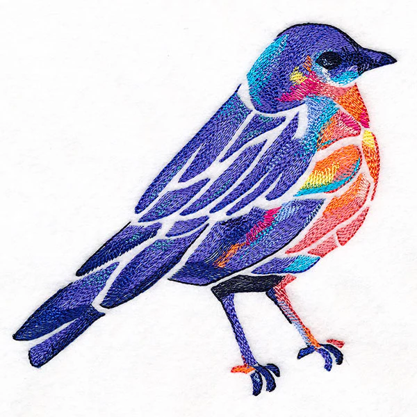 Modern Stained Glass Bluebird - Image 5