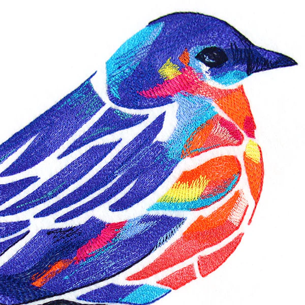 Modern Stained Glass Bluebird - Image 6