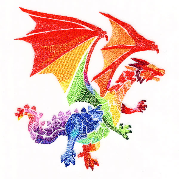 Modern Stained Glass Dragon - Image 3