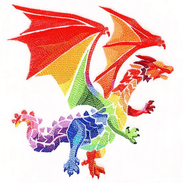 Modern Stained Glass Dragon - Image 4