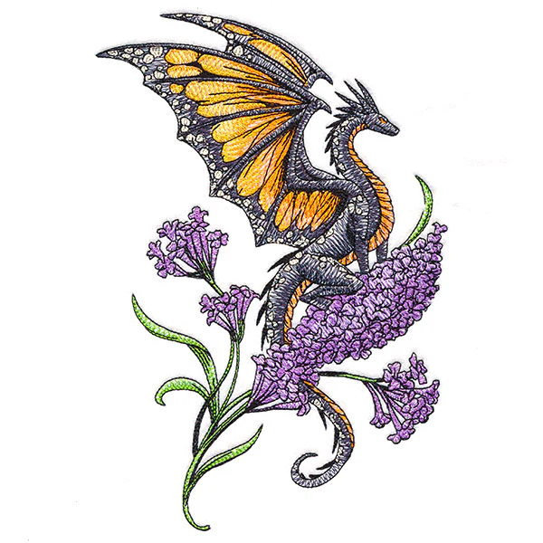 Monarch Dragon and Lilacs - Image 3