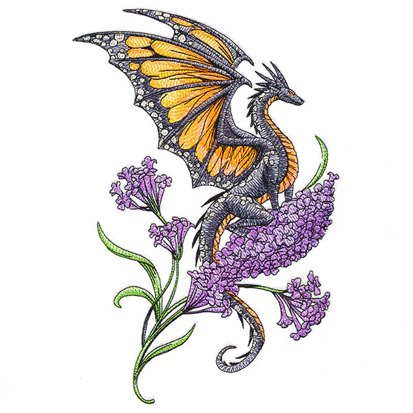 Monarch Dragon and Lilacs - Image 9