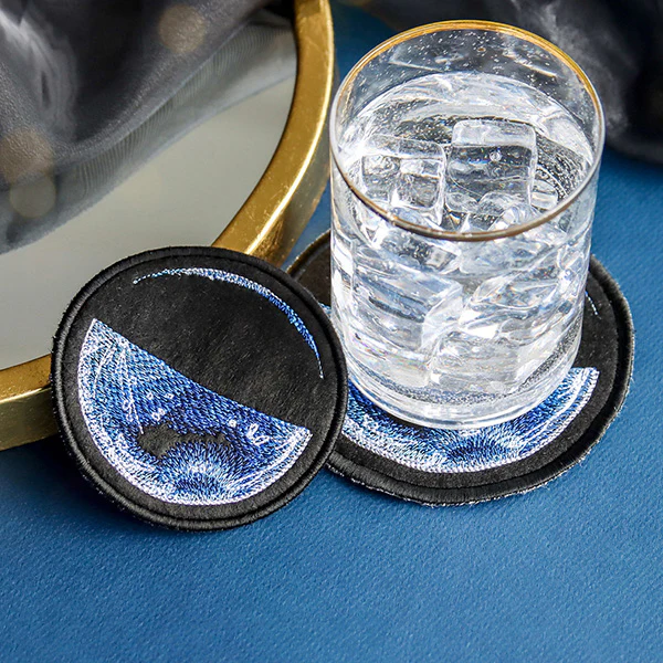 Moon Phases Coasters - Half (In-The-Hoop) - Image 5