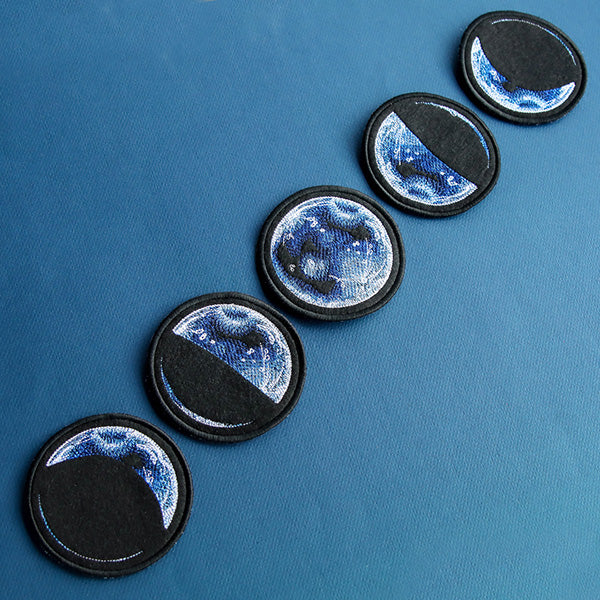 Moon Phases Coasters - Half (In-The-Hoop) - Image 6