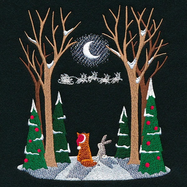 Moonlit Christmas Scene - Image 3