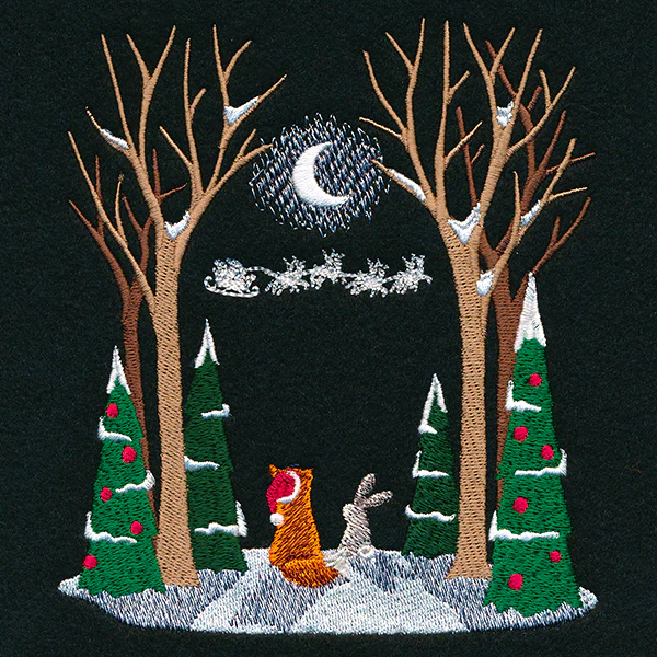 Moonlit Christmas Scene - Image 5