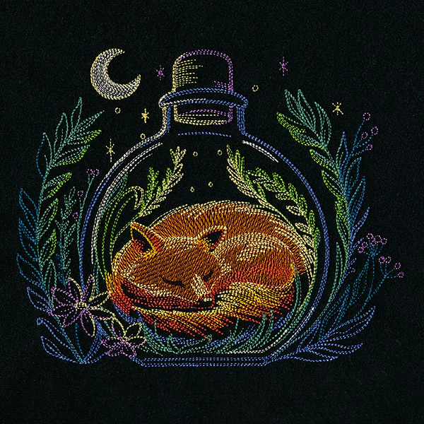 Moonlit Forest Fox in a Bottle - Image 7