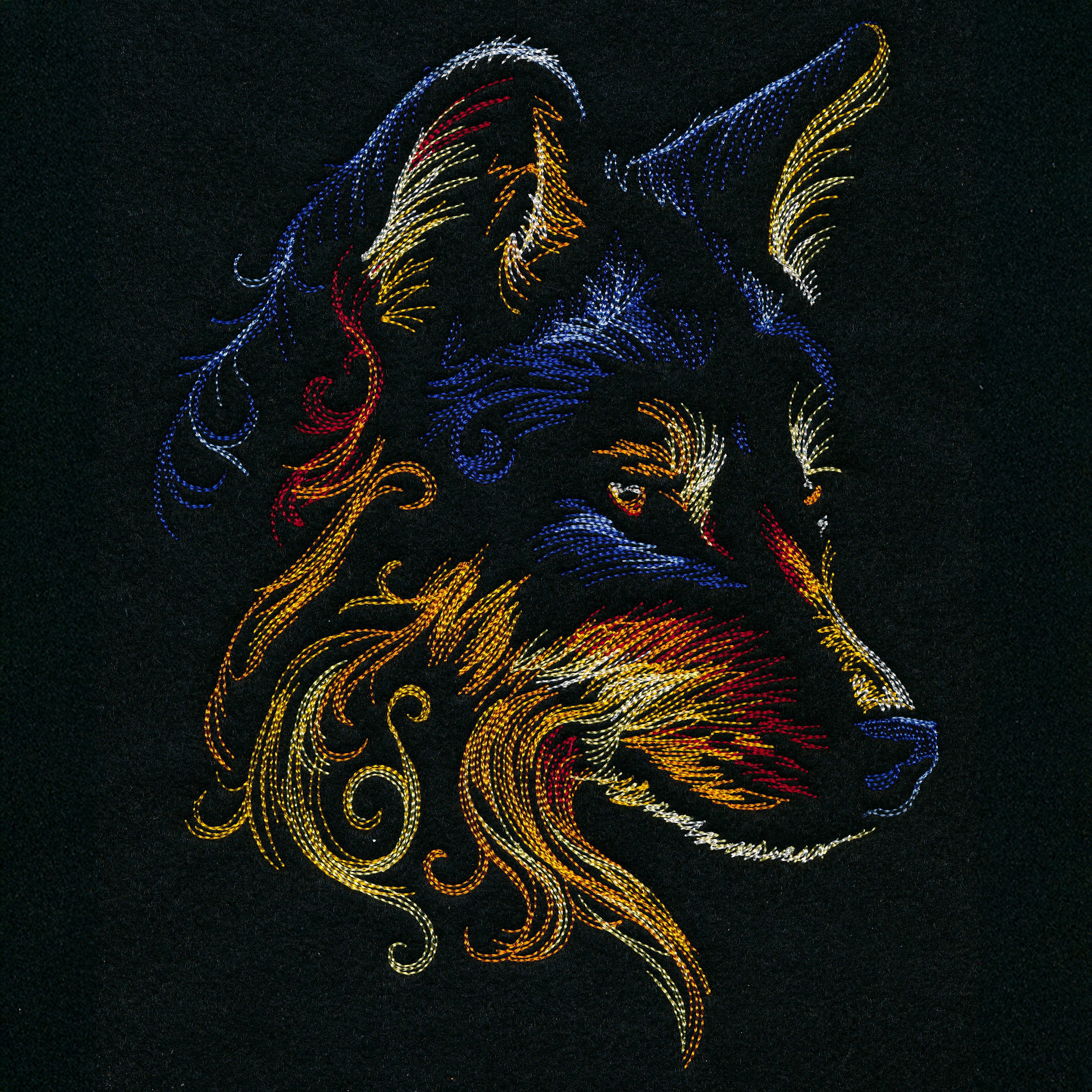 Moonlit Glow & Swirls Wolf - Image 7