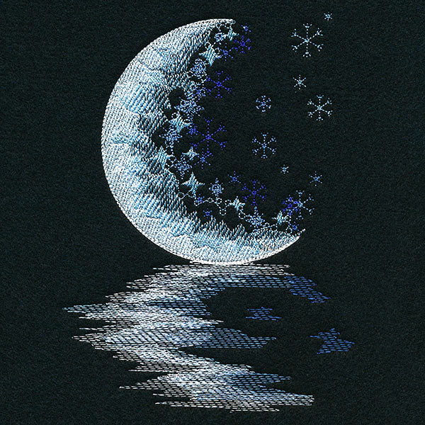 Moonlit Reflections on a Winter's Night - Image 3