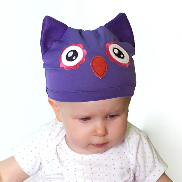 Noggin Nanimals - Owl Face (Applique) (Split) - Image 3
