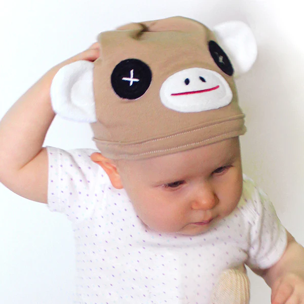 Noggin Nanimals - Sock Monkey Face (Applique) - Image 8
