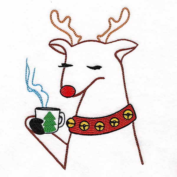 Not Before Coffee Christmas Reindeer - Image 3