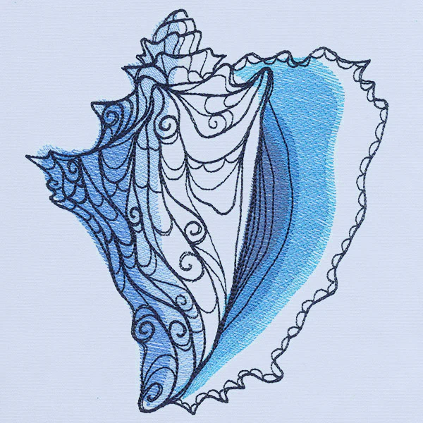Ocean Blue - Conch Shell - Image 6
