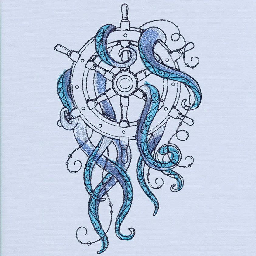 Ocean Blue - Ship Wheel - Image 6