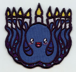 Octopus Menorah (Applique) - Image 2