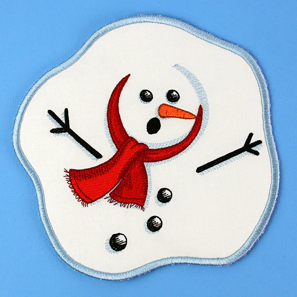Oh Ho Ho No Melting Snowman Coaster (In-the-Hoop) - Image 8