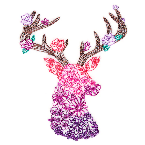 Ombre Blooms Deer - Image 4