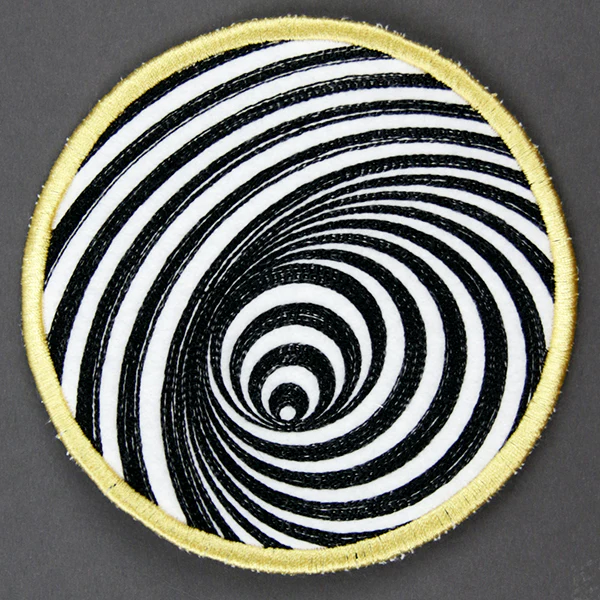 Optical Illusion Circle Coaster 1 (In-the-Hoop) - Image 5