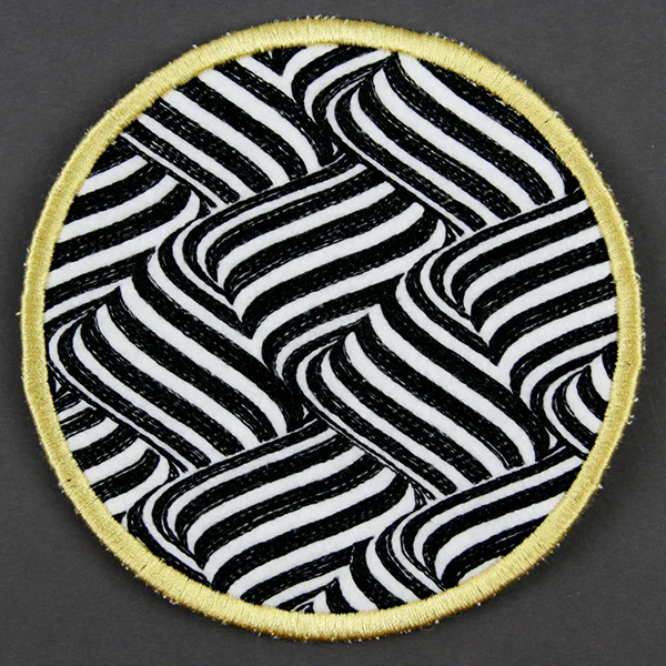Optical Illusion Circle Coaster 4 (In-the-Hoop) - Image 5