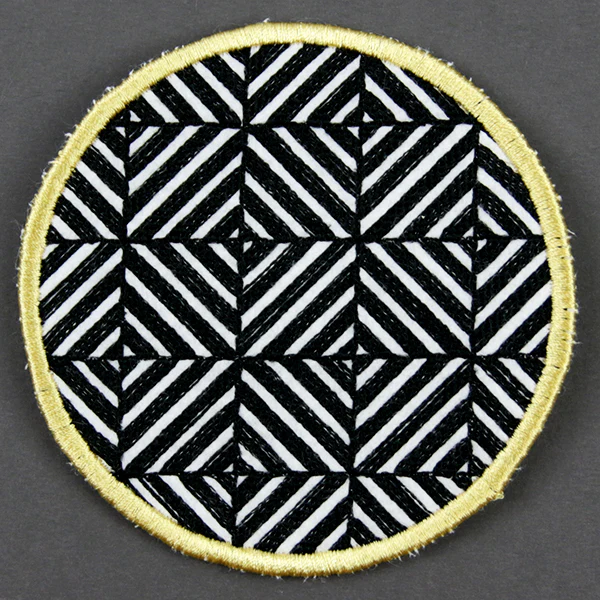 Optical Illusion Circle Coaster 5 (In-the-Hoop) - Image 3