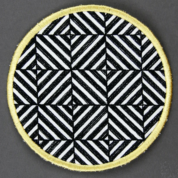 Optical Illusion Circle Coaster 5 (In-the-Hoop) - Image 5