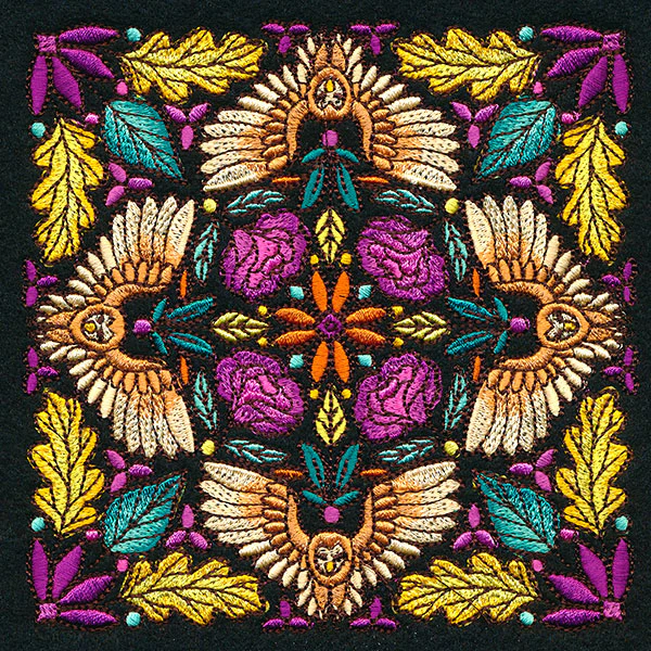 Owl Kaleidoscope Square - Image 10