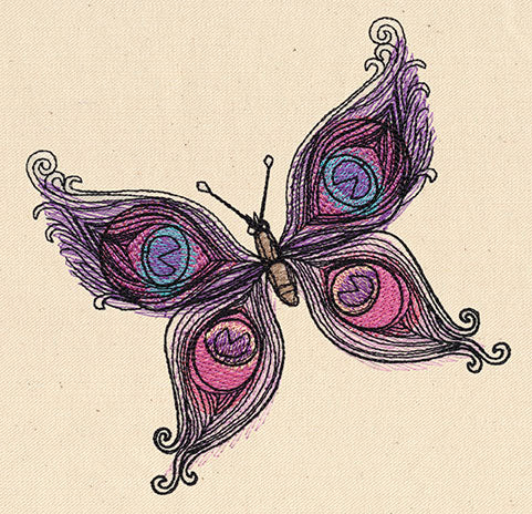 Painted Peacock Butterfly - Image 4