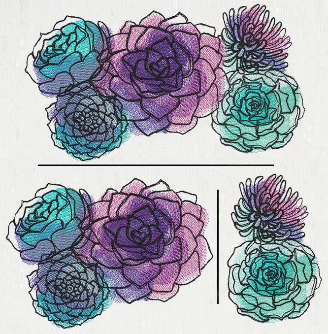 Painted Succulents (Split) - Image 3