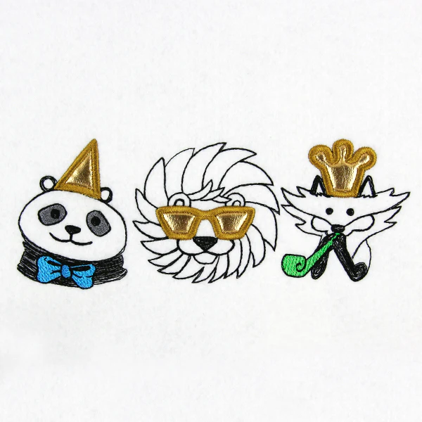Party Animal Trio (Applique) - Image 4
