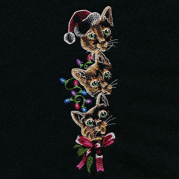 Peeking Christmas Cats Trio - Image 4