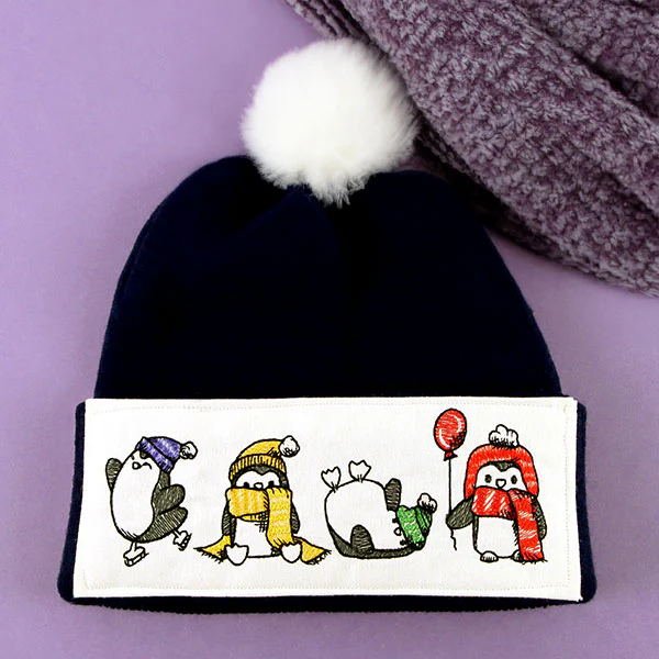 Penguins in Winter Border - Image 6