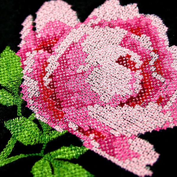 Peony in Pixels (Cross Stitch) - Image 3