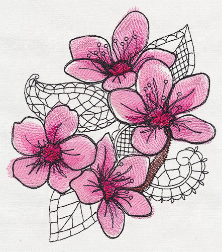 Petals and Lace - Cherry Blossom - Image 3