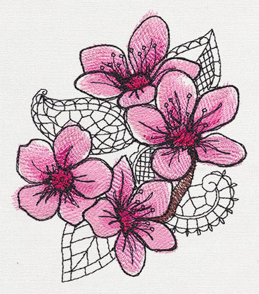 Petals and Lace - Cherry Blossom - Image 4