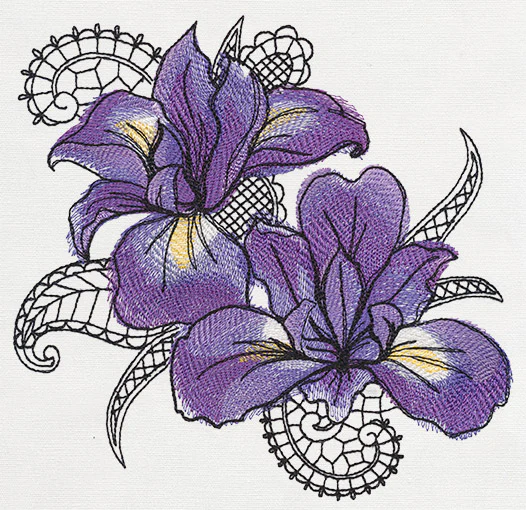 Petals and Lace - Iris - Image 2