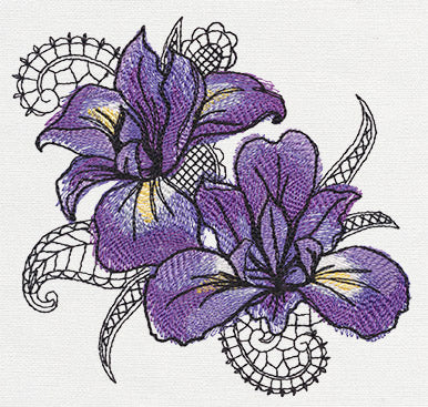 Petals and Lace - Iris - Image 4