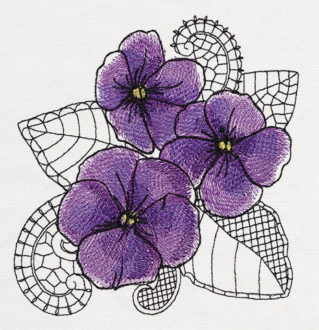 Petals and Lace - Violet - Image 3