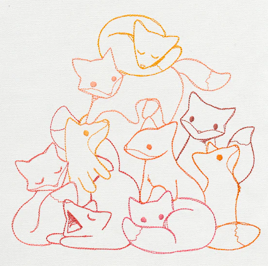 Pile o' Cute - Fox Pile - Image 2