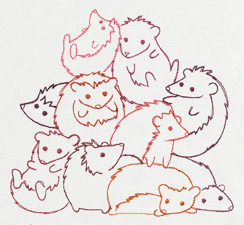 Pile o' Cute - Hedgehog Pile - Image 3