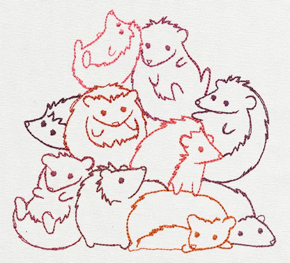 Pile o' Cute - Hedgehog Pile - Image 4