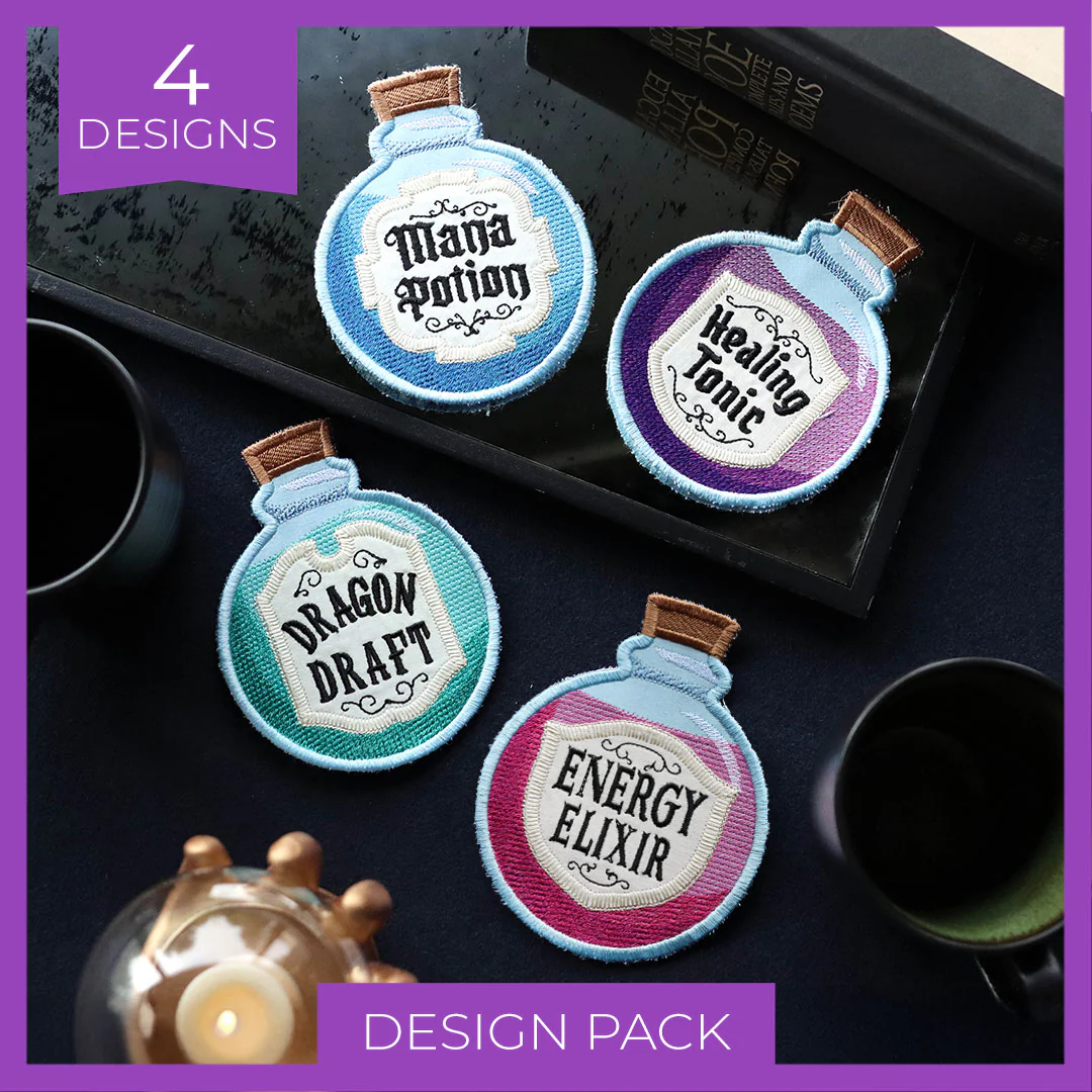 Potion Coaster Design Pack (In-the-Hoop) - Image 5
