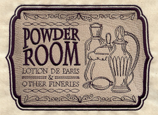 Powder Room Sign - Image 3