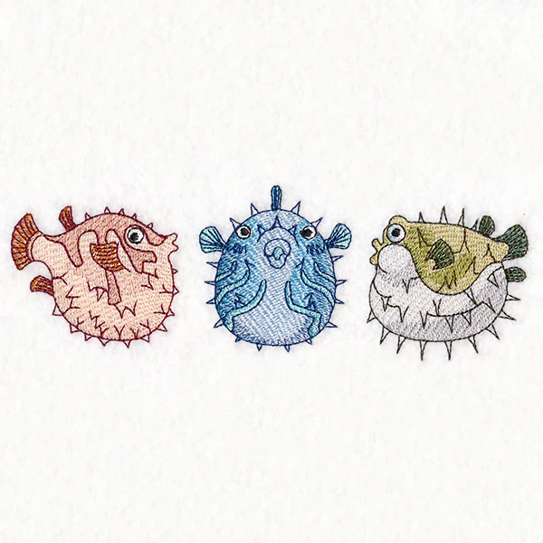Puckered Up Puffer Fish Trio - Image 3