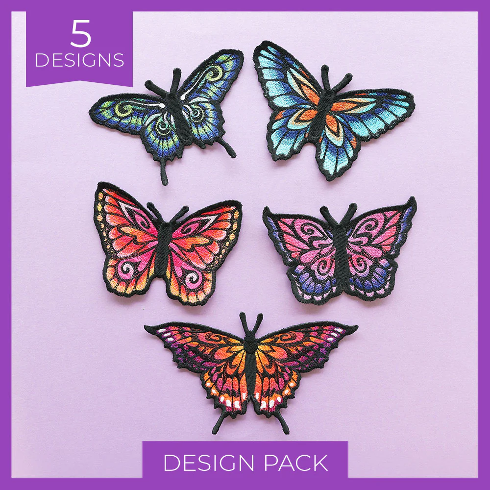 Radiant Butterflies (Freestanding) Design Pack - Image 8