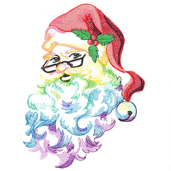 Rainbow Christmas Santa - Image 3