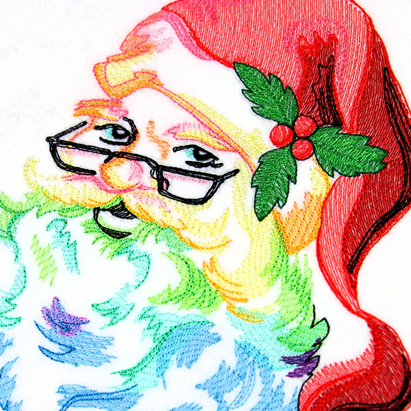 Rainbow Christmas Santa - Image 4
